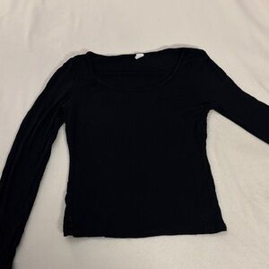 Black Long Sleeve Women's Top